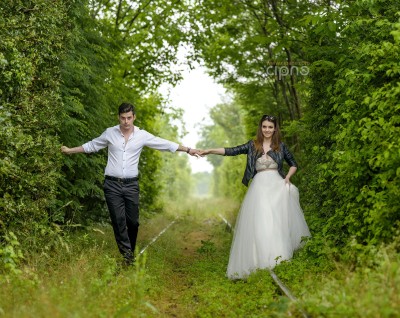 Mihai & Alexandra - Trash-The-Dress - 16 iunie 2014, Tunelul Iubirii, Caraș-Severin
