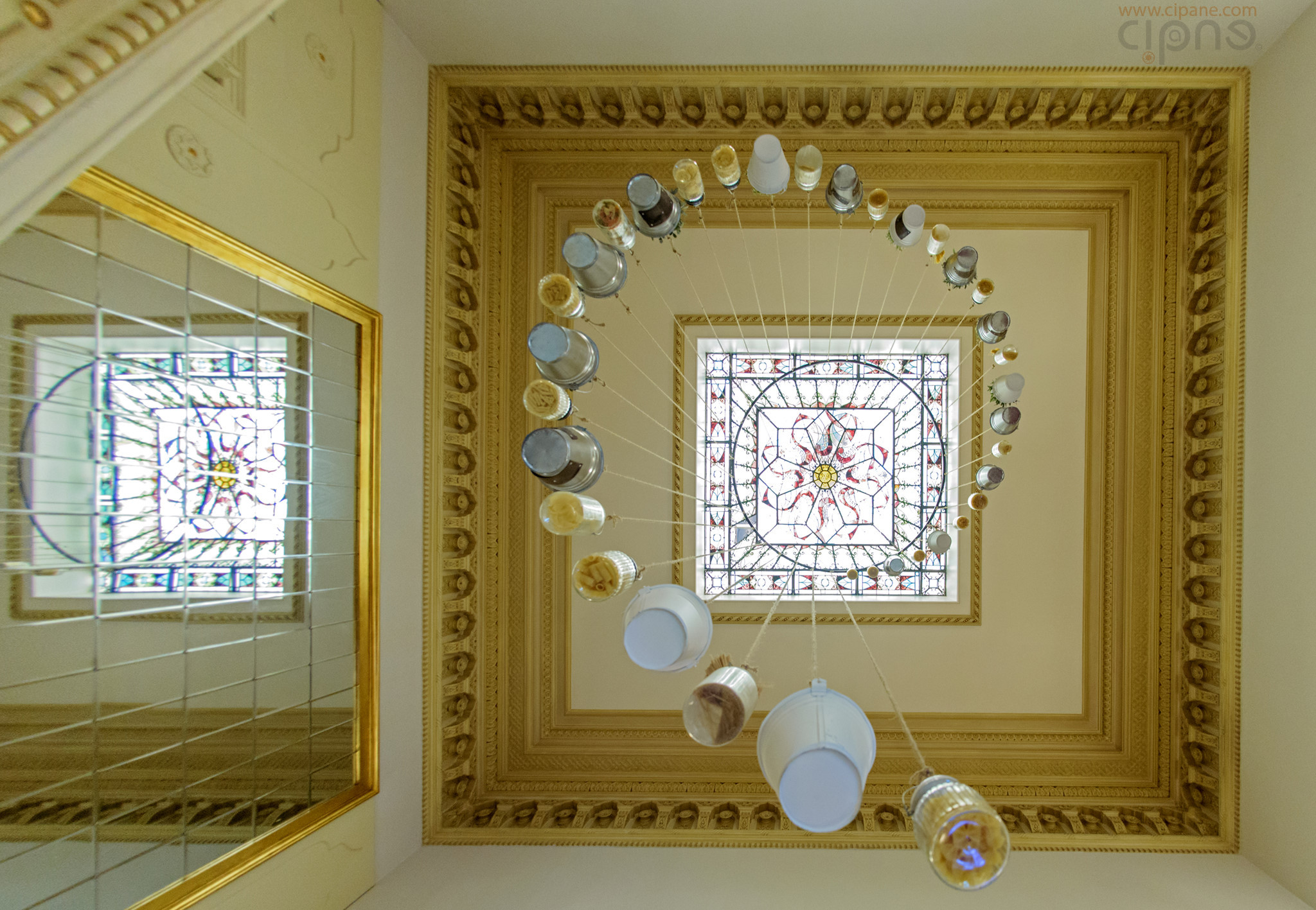 Stairway to ceiling